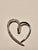 Sterling silver & diamond heart pendant