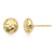Carla Hammered Ball Yellow Gold Earrings