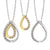 Ostbye 14k twotone Enhanceables necklace ( white & yellow)