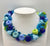 Blue and Green Ribbon Necklace