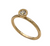 Yellow Gold and Diamond Stackable Ring