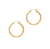 14K Gold 3x25mm Hoop Earring