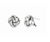 Silver Large Polished Love Knot Earring