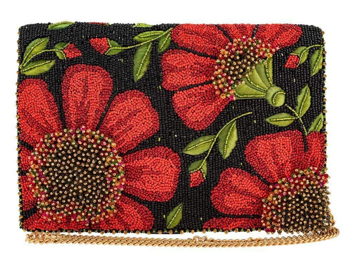 Embroidery Clutch Purse with Cross Design - WBG0170