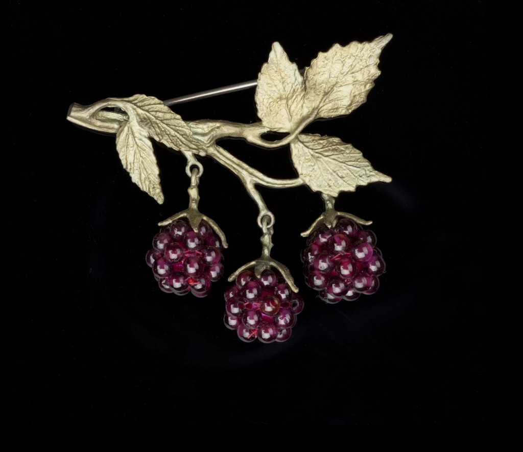 Raspberry Brooch