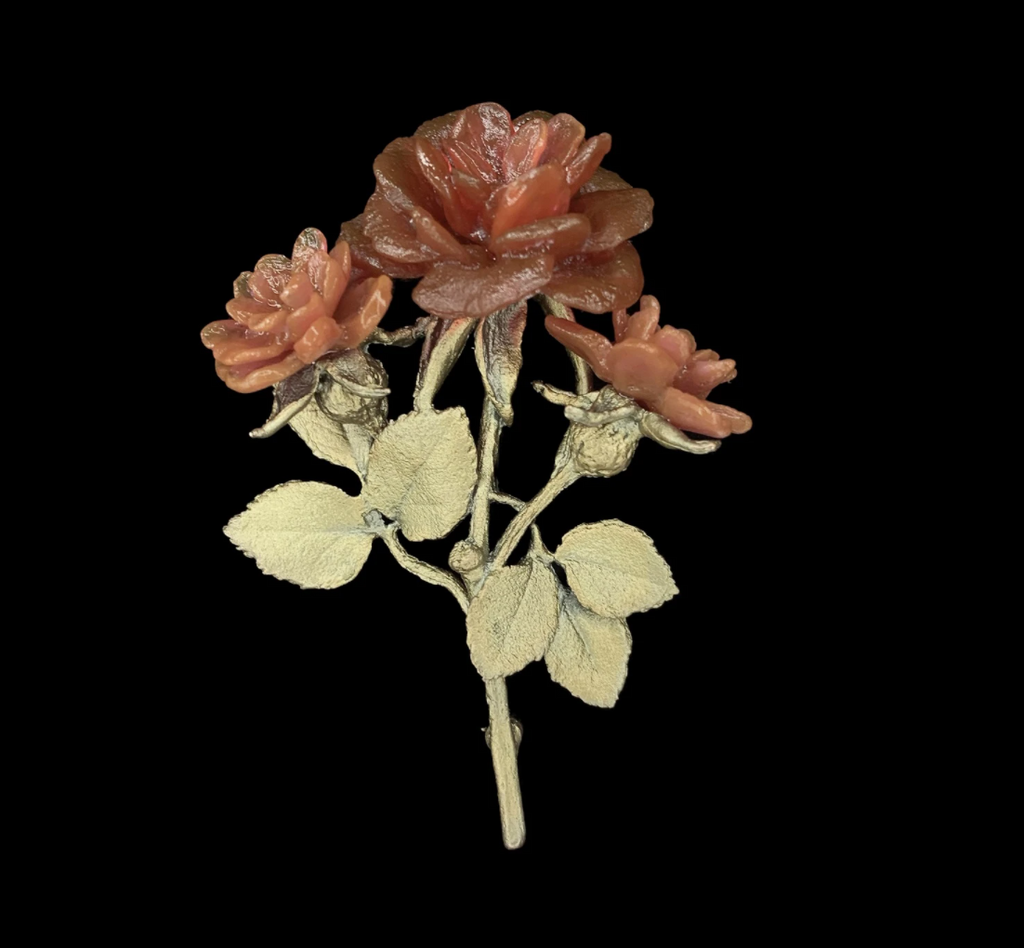 Red Rose Brooch - Statement