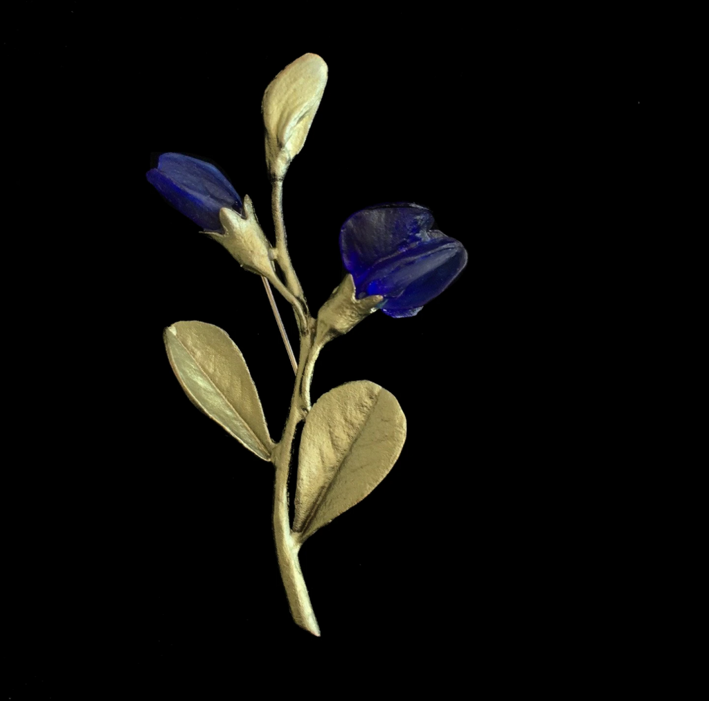False Indigo Brooch