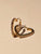 14k yellow gold diamond heart earrings