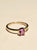14k pink sapphire ring