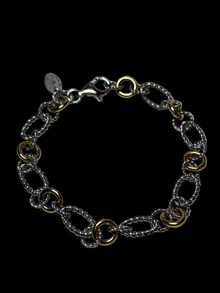 Phillip Gavriel Sterling & 18k Bracelet