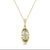 Bassali 14k Green amethyst & diamond pendant