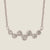 Eco-Brilliance diamond bezel set necklace in Vermeil ( gold plated over silver , gold color )