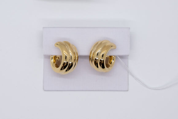 Breuning Vermeil shrimp stud earrings