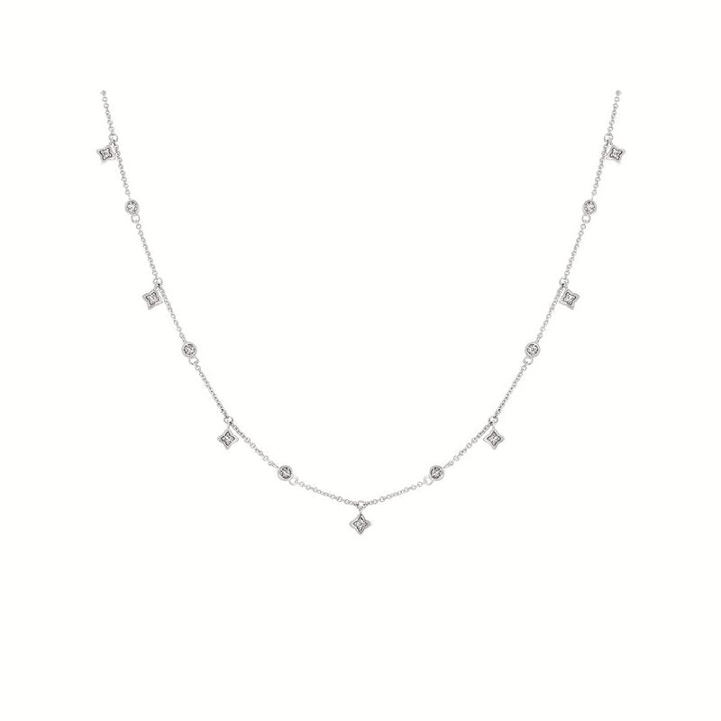 Ostbye sterling and diamond necklace