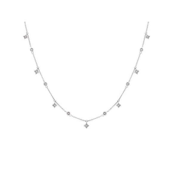 Ostbye sterling and diamond necklace