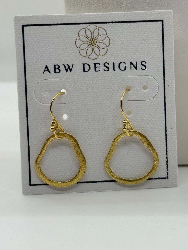 18k gold vermeil link earrings