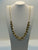18k gold Vermeil pearl & Sapphire necklace
