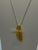 18k Vermeil and silver Dragonfly on Cattail necklace