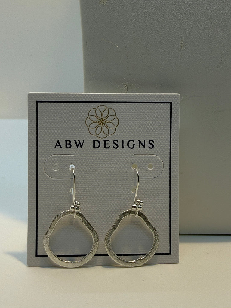 Sterling silver link earrings