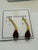 18k gold Vermeil “ Ruby” dangles