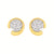 Ostbye eco-brilliance diamond cluster earrings in vermeil
