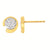 Ostbye eco-brilliance diamond cluster earrings in vermeil