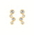 Eco-Brilliance diamond bezel set earrings in Vermeil