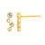 Eco-Brilliance diamond bezel set earrings in Vermeil