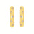 Eco-Brilliance diamond hoop earrings in Vermeil
