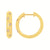 Eco-Brilliance diamond hoop earrings in Vermeil
