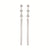 Sterling silver double dangle sparkle earrings