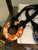 Orange/ Black multi reverse necklace
