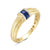 Bassali 14k  blue sapphire ring