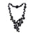 Black bubbles necklace