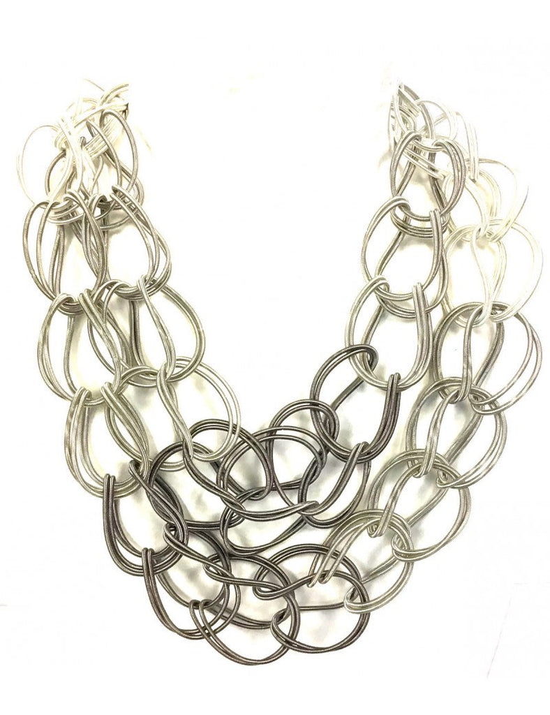 Chainlink  wire necklace