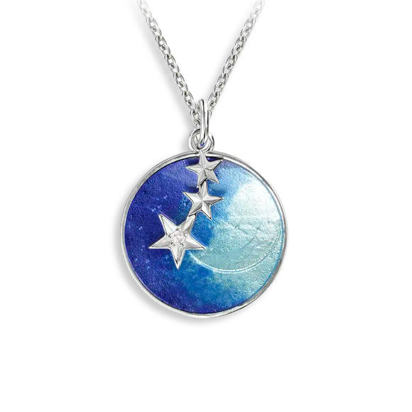 Nicole Barr sterling silver stars necklace