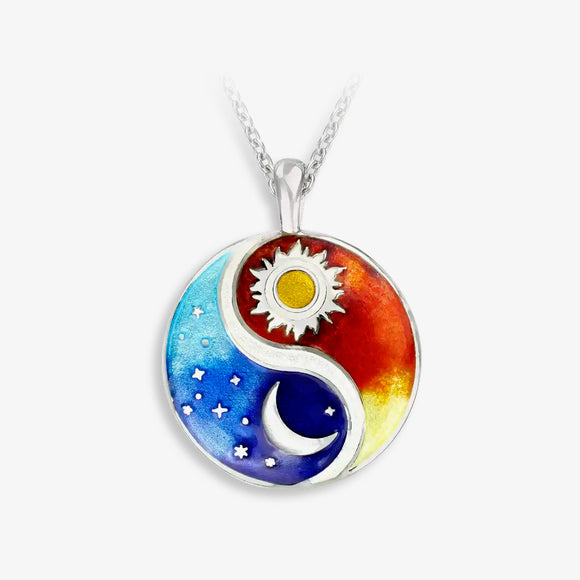 Nicole Barr sterling silver moon & sun necklace