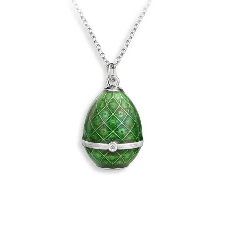 Nicole Barr sterling silver green egg