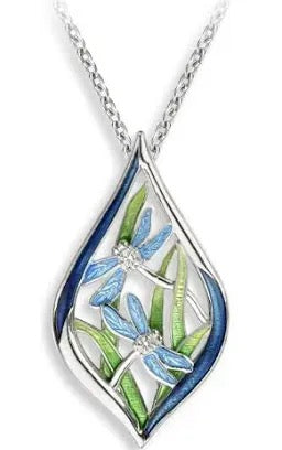 Nicole Barr sterling silver dragonflies necklace