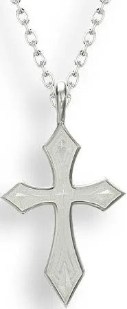 Nicole Barr sterling silver white cross