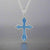 Nicole Barr sterling silver blue cross necklace