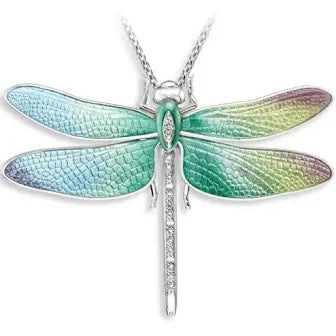 Nicole Barr sterling silver dragonfly necklace