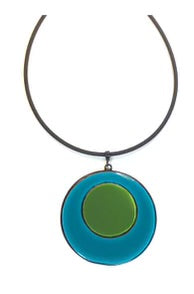 Turquoise olive necklace