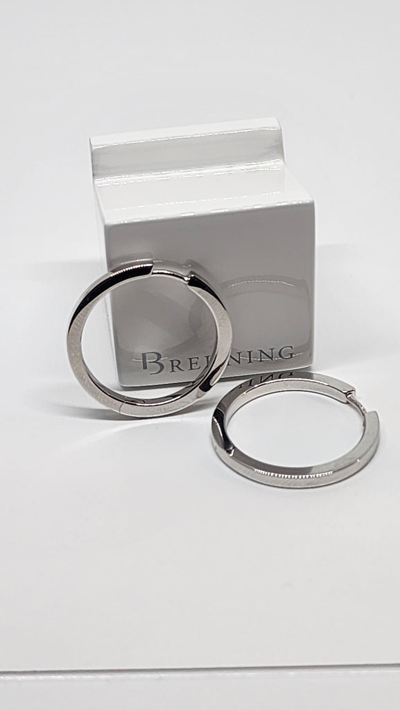 925 sterling silver hoop earrings [ 1/2 inch]