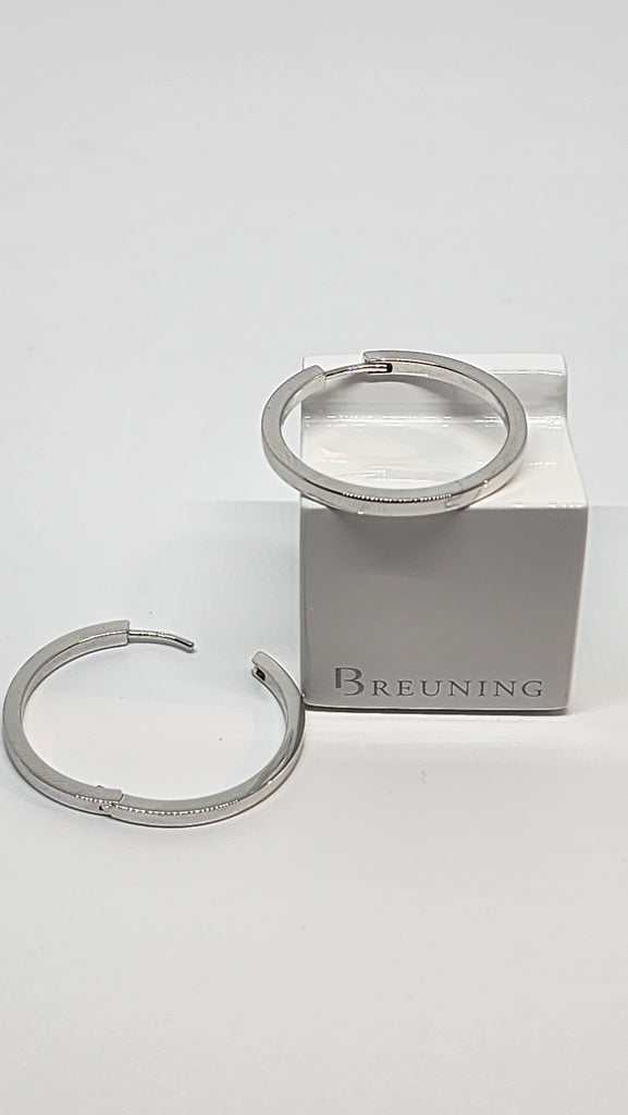 925 sterling silver hoop earrings [ 3/4 inch]