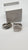 925 sterling silver white sapphire double bar earrings