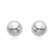 Carla Polished Button Sterling Silver Earrings