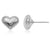 Carla 10mm Puffed Heart Sterling Silver Earrings