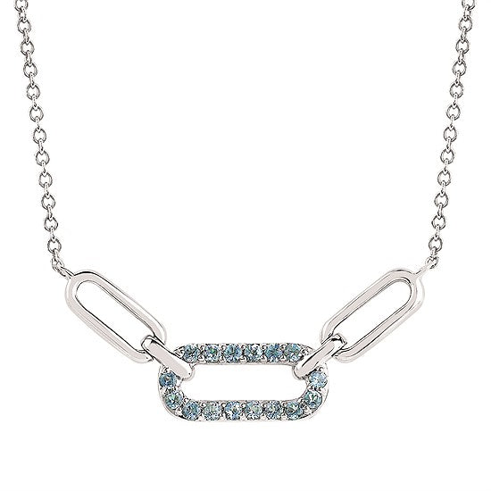 Ostbye sterling silver aquamarine necklace