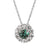 Ostbye 14k ecobrilliance emerald necklace